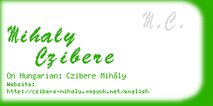 mihaly czibere business card